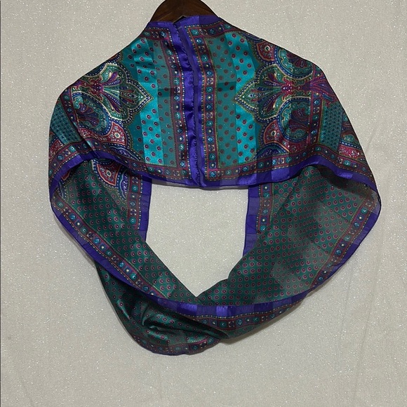 Colorful Patterned Infinity Scarf - Picture 2 of 3